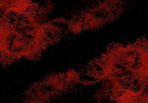 Abstract Red Watercolor On Black Background