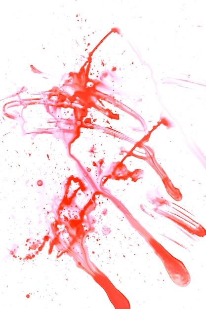 Abstract red watercolor paint splash space. red watercolor splash isolated on white