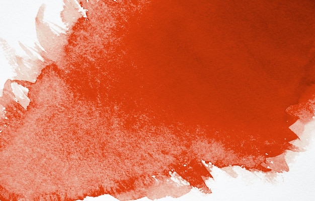 Abstract red watercolor on white background