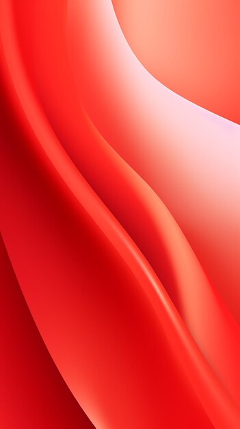 Abstract Red Wavy Background with White Color Waves