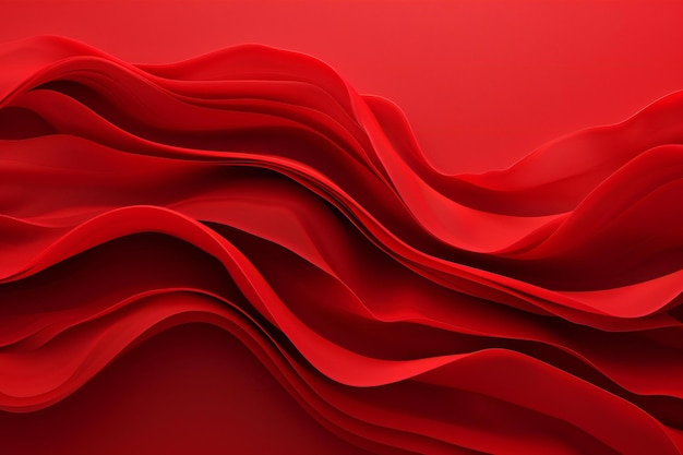 Abstract red wavy background