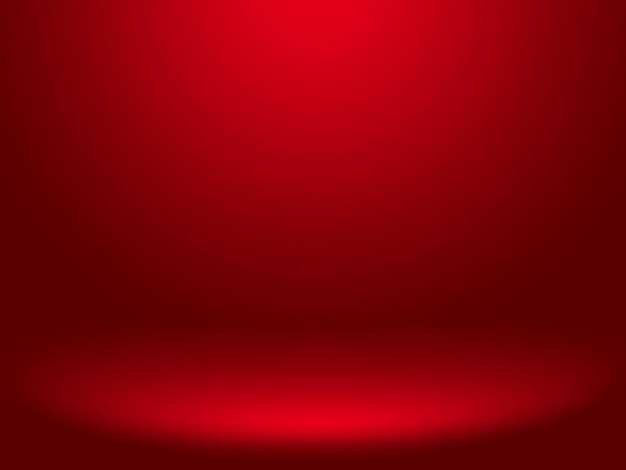 Abstract red and white gradient Plain studio background