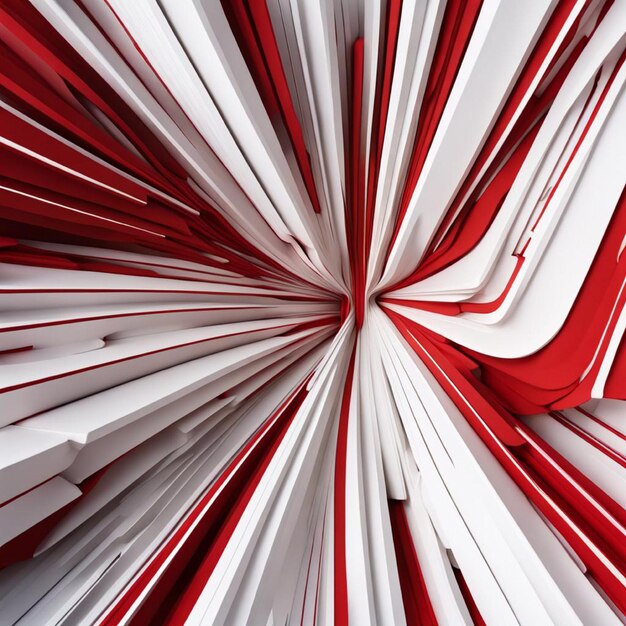 Abstract red and white paper background with intricate patterns and textures