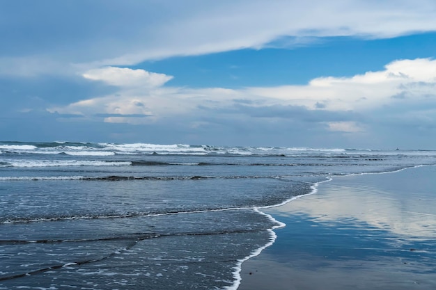 Abstract reflection of sky in the sea