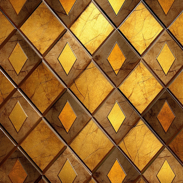 abstract rhomb gold grunge pattern Random rhombus Background golden printed