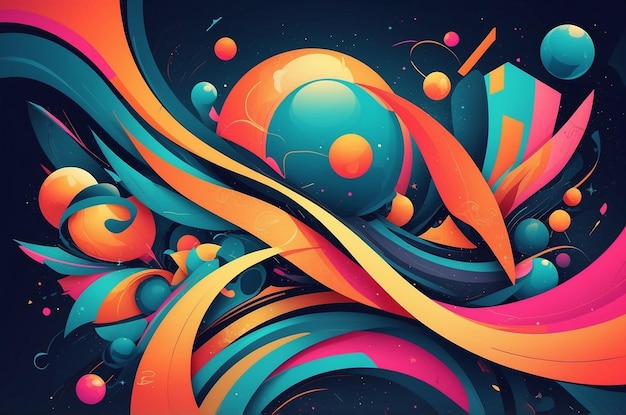 Abstract s background design in retro style