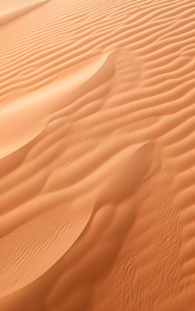 Abstract sand dunes in the desert Airy landscape ripples and texture in desert Generative AI