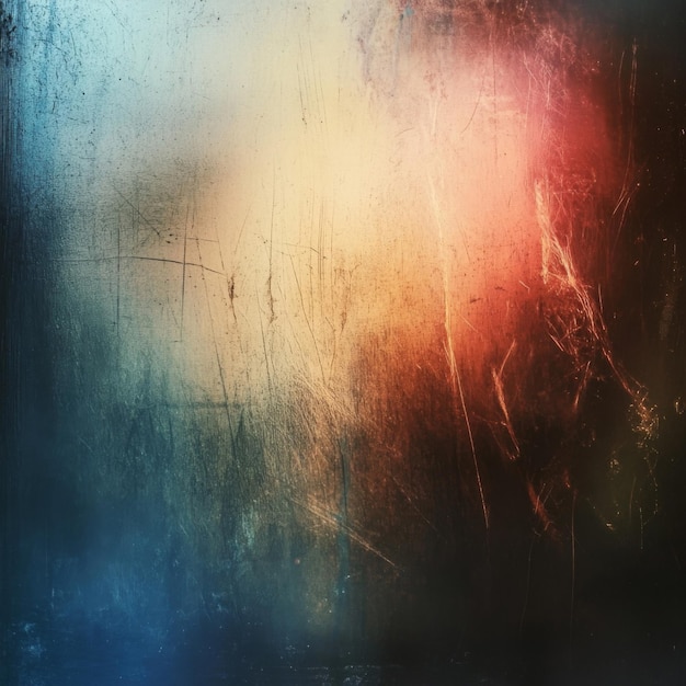 Abstract Scratched Surface with Grunge and Color Gradient