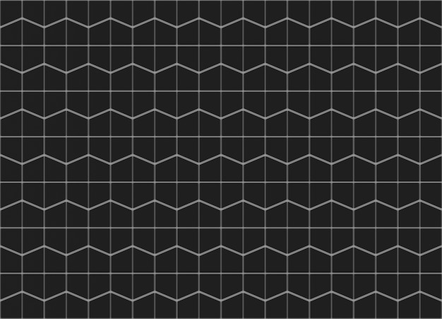 Abstract seamless black trapezoidal pattern wall background