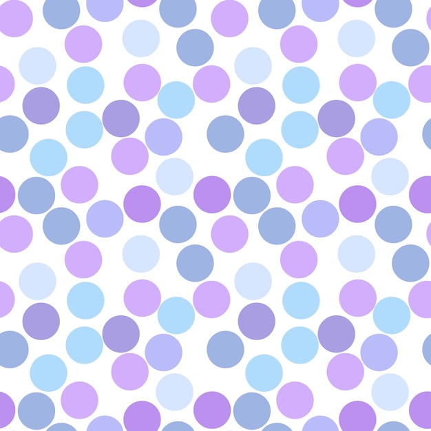 Abstract seamless multicolor dot template on white background