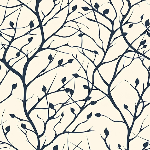 Photo abstract seamless pattern of branches