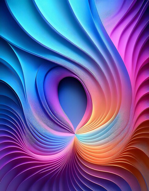 Abstract Shape Gradient colorful 3d background