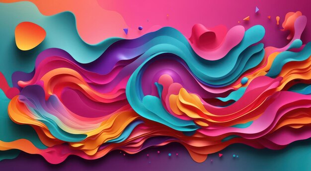 Abstract Shape Gradient Colorful Backgoround