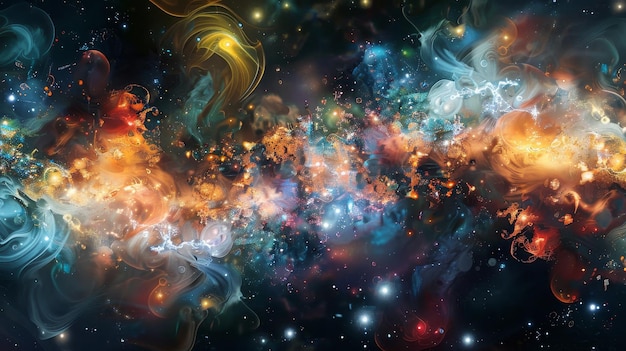 Abstract shapes resemble celestial phenomena wallpaper