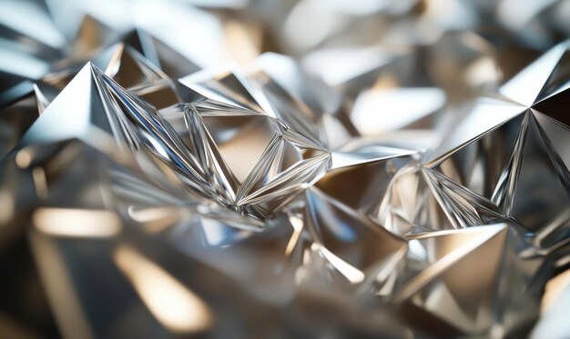 Photo abstract shiny geometric shapes