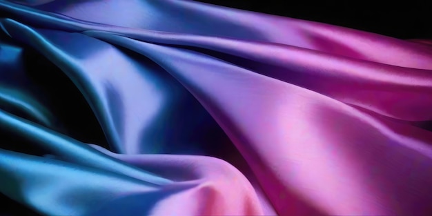 Photo abstract silk coloful silk