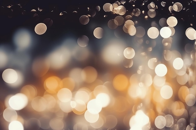 Abstract silver bokeh for christmas background