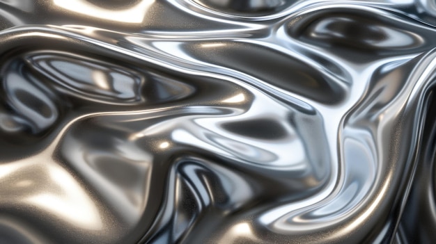 Abstract Silver Drape