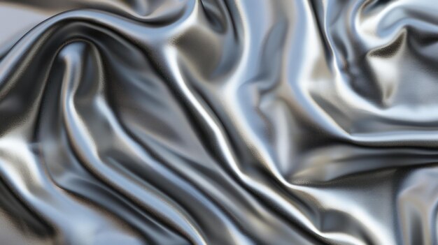 Abstract Silver Fabric Texture