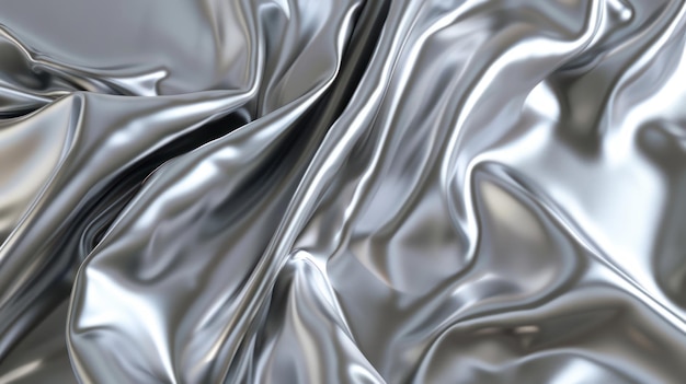 Abstract Silver Fabric Texture