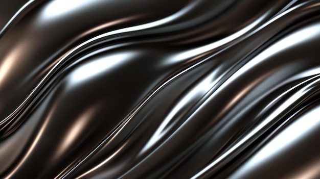 Photo abstract silver waves