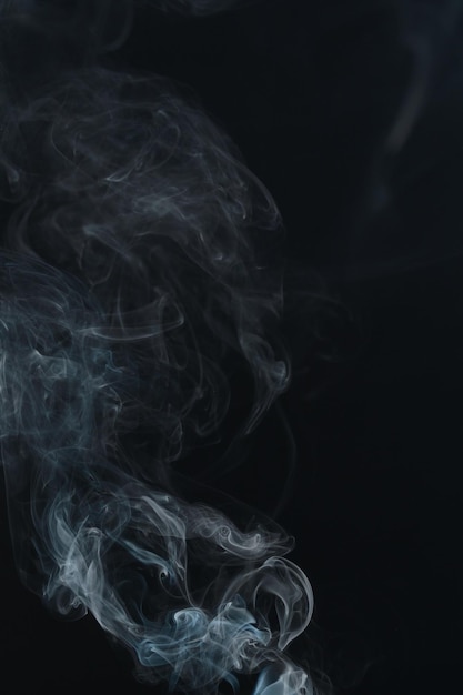 Abstract Smoke on black background