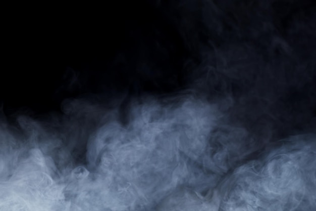 Abstract Smoke or fog on black Background