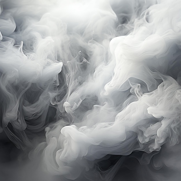 Abstract Smoke Frame On Black Background