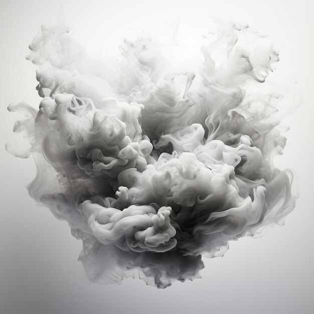 Abstract Smoke Frame On Black Background