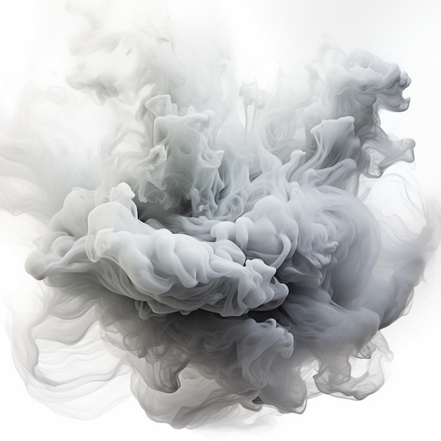 Abstract Smoke Frame On Black Background