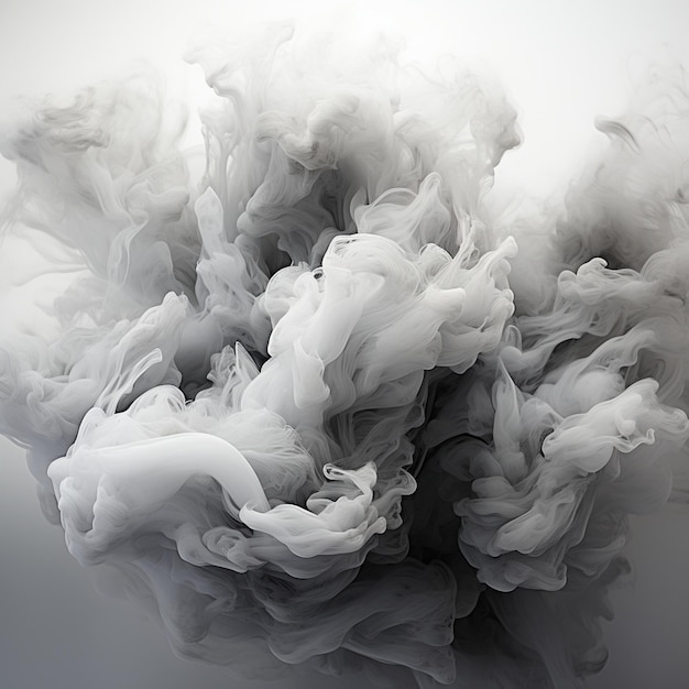 Abstract Smoke Frame On Black Background