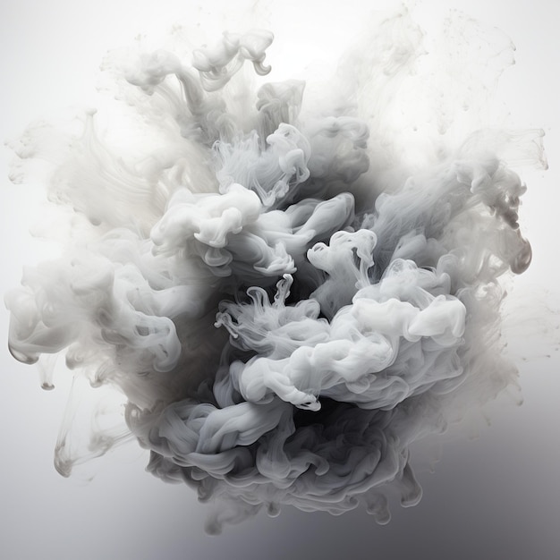 Abstract Smoke Frame On Black Background