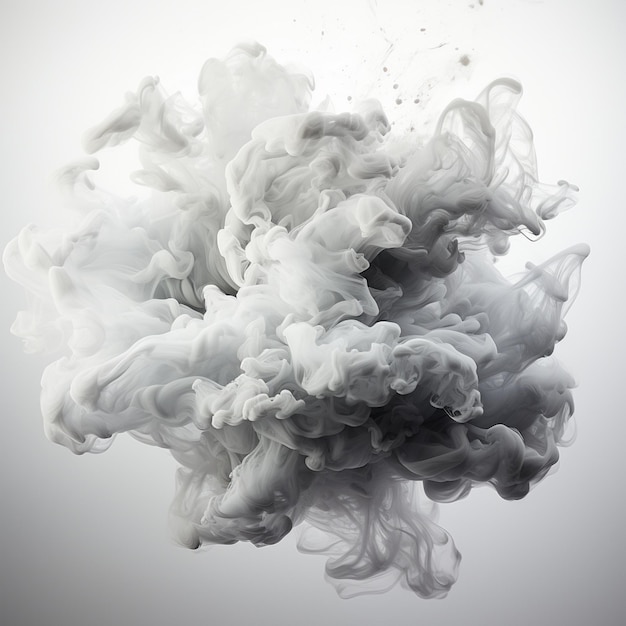 Abstract Smoke Frame On Black Background