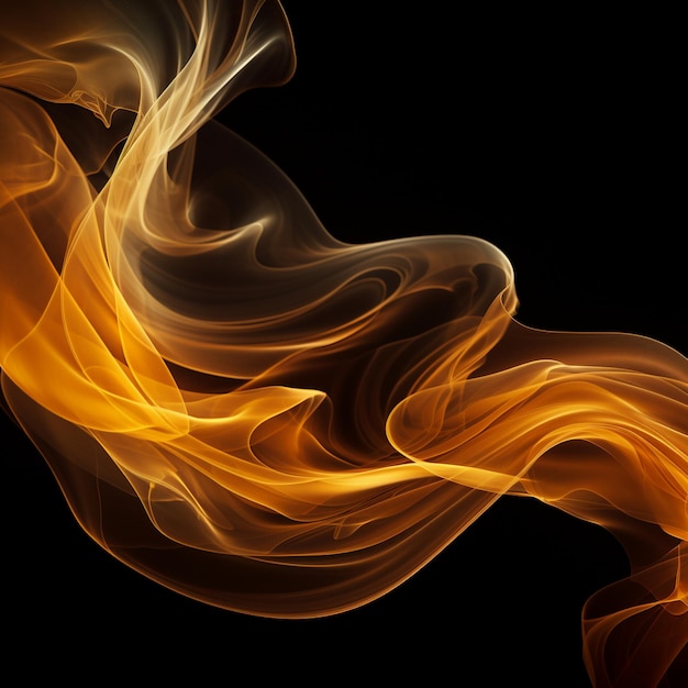 Abstract Smoke Frame On Black Background