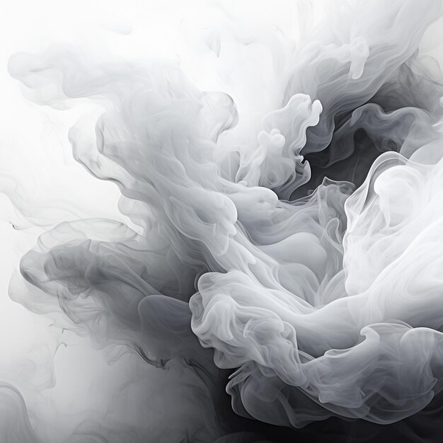 Abstract Smoke Frame On Black Background