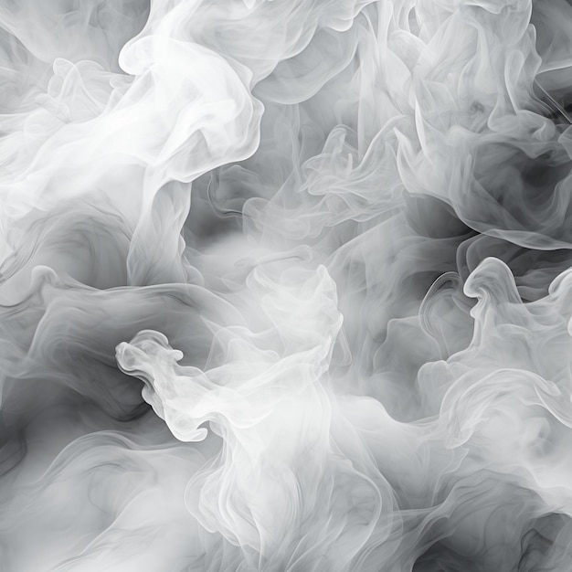 Abstract Smoke Frame On Black Background