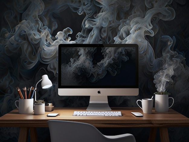 Abstract smoke wallpaper background for desktop