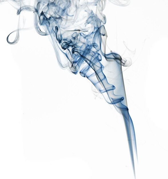 Photo abstract smoke on white background