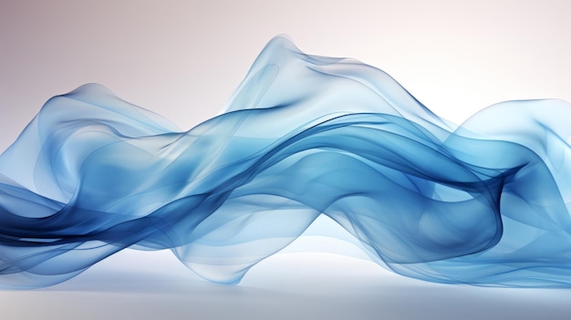 Abstract smooth blue motion lines background