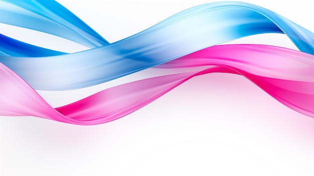 Abstract smooth color wave vector Curve flow motion illustration Blue and magenta