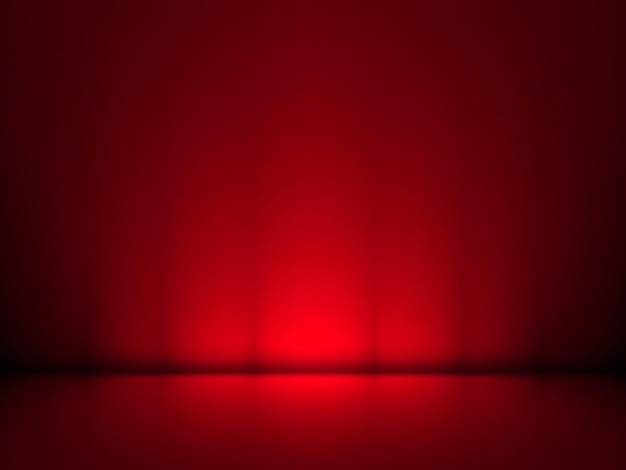 Abstract smooth studio room red background used for product display banner template