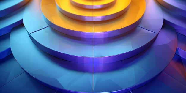 Abstract Smooth Wavy Strips Colorful Glass 3D Object abstract wallpaper