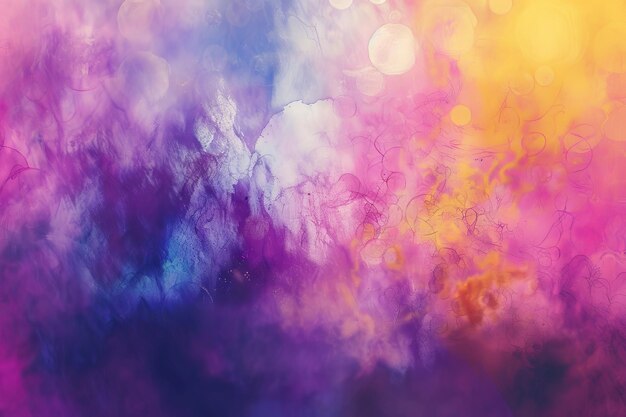 Abstract Soft Pastel Design with Watercolor Elements