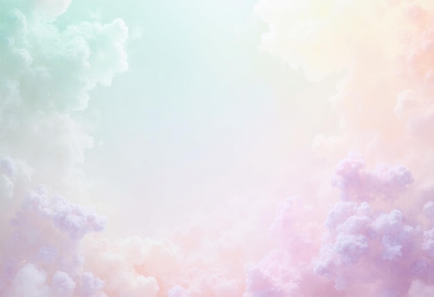 Photo abstract soft pastel gradient with gentle light flares