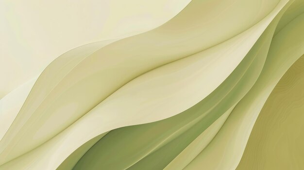 Photo abstract soft pastel wave pattern in beige and green tones digital art aig51