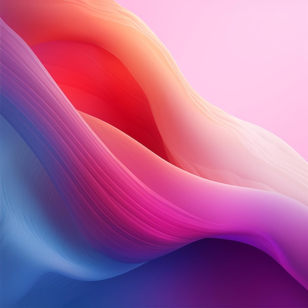 Abstract soft and smooth gradient wave pattern