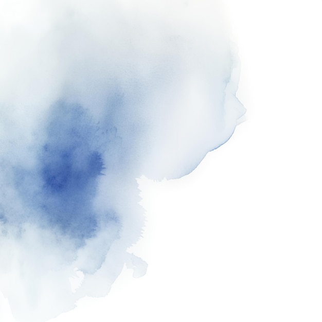 Abstract solid azure watercolor splash background