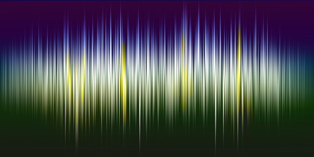 abstract sound wave in blue green colors