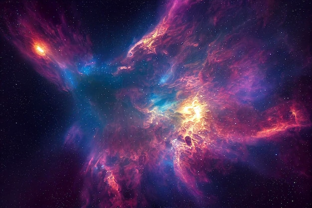 Abstract space background cosmos stars and nebuba