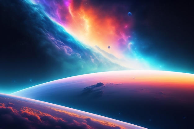 Abstract space background illustration wallpaper